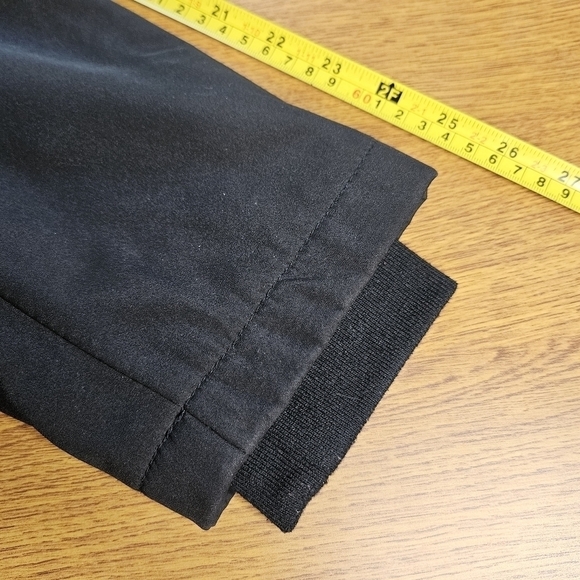 Liz Claiborne Outerwear black jacket w/ hood, fleece lining, fleece sleeve cuff - Picture 6 of 11